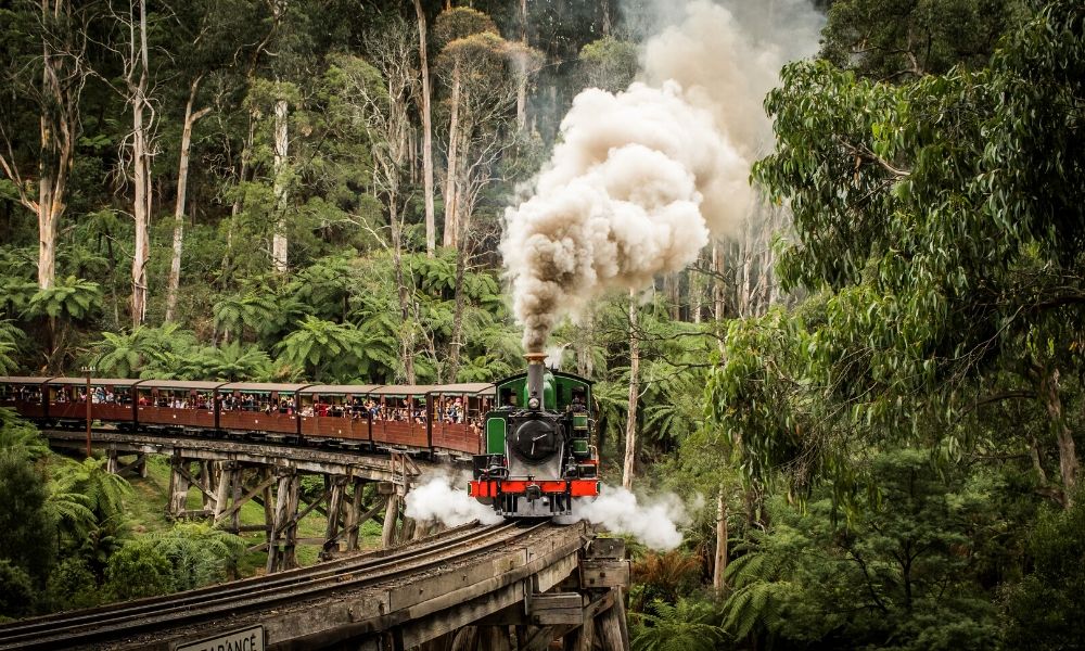Behind the Experience Puffing Billy Dandenong Melbourne Victoria Australia Experience Oz