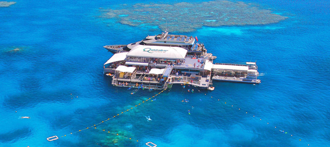 Quicksilver Reef Cruise Terminal out at Great Barrier Reef Cairns