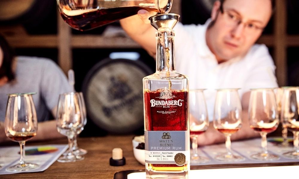Custom Bundaberg Rum bottle