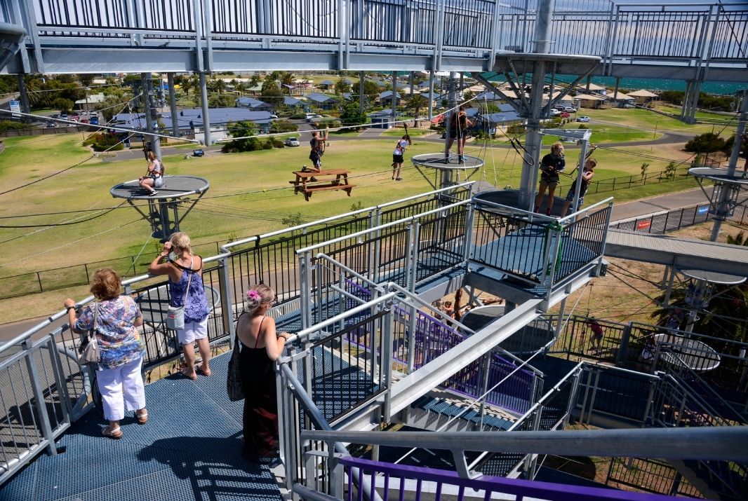 Kids playing on Mega Adventure Park Adelaide