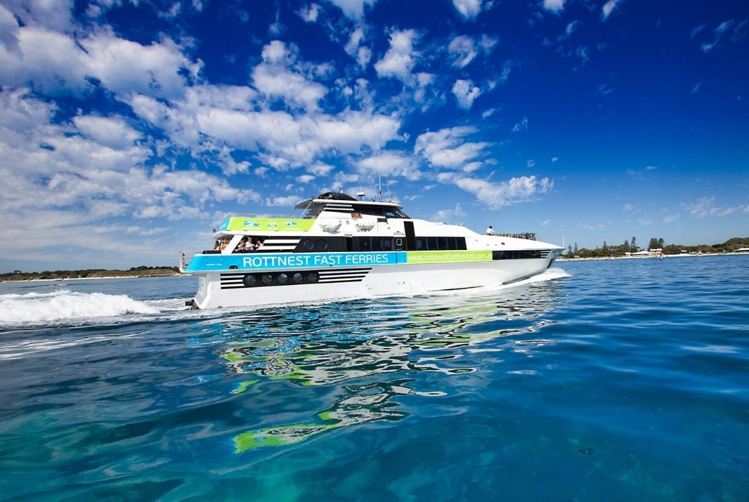Rottnest Fast Ferry heading to Rottnest Island