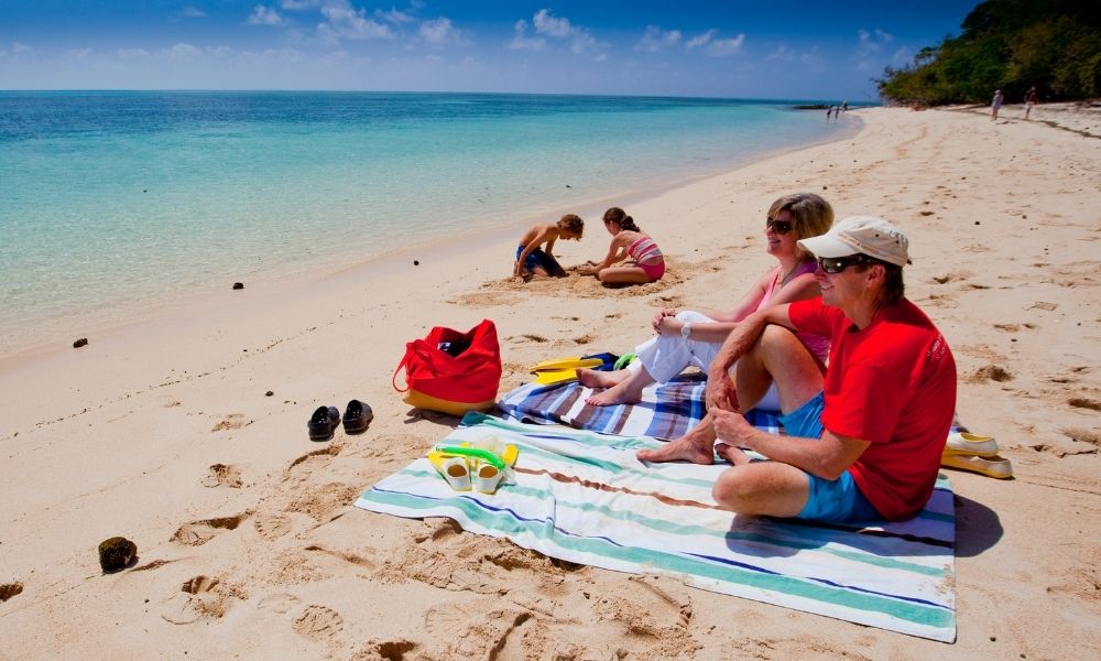 People snorkelling at Fitzroy Island Cairns Great Barrier Reef