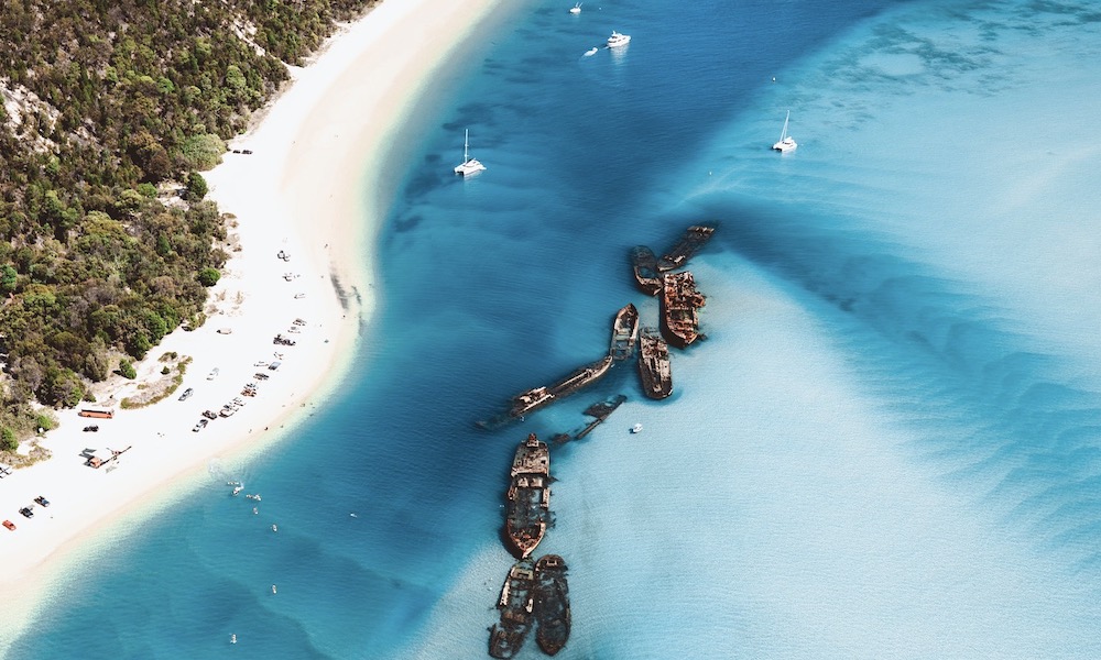 Moreton Island Aerial View