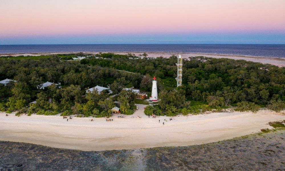 Aerial of Lady Elliot Island