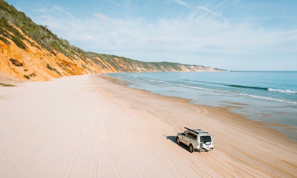 Off roading on a Sunshine Coast beach