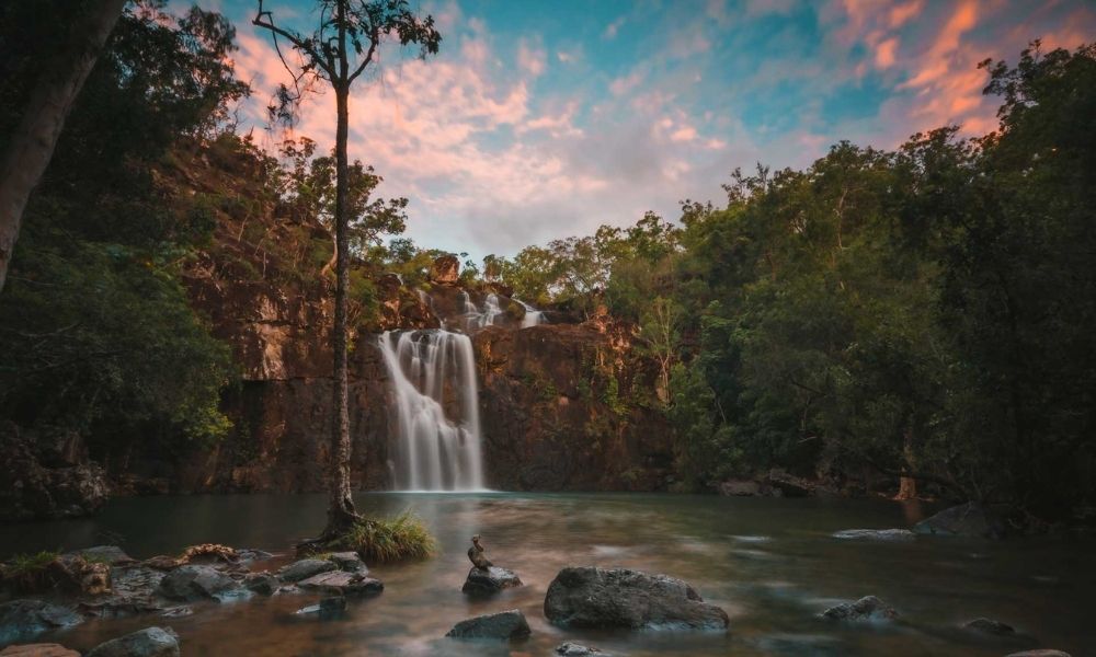 Cascading Waterfalls at Cedar Creek in Airlie Beach