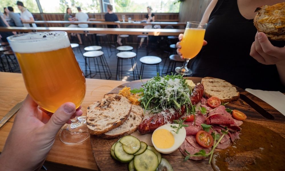 Charcuturie Board and Beers at Sunshine Coast Brewery