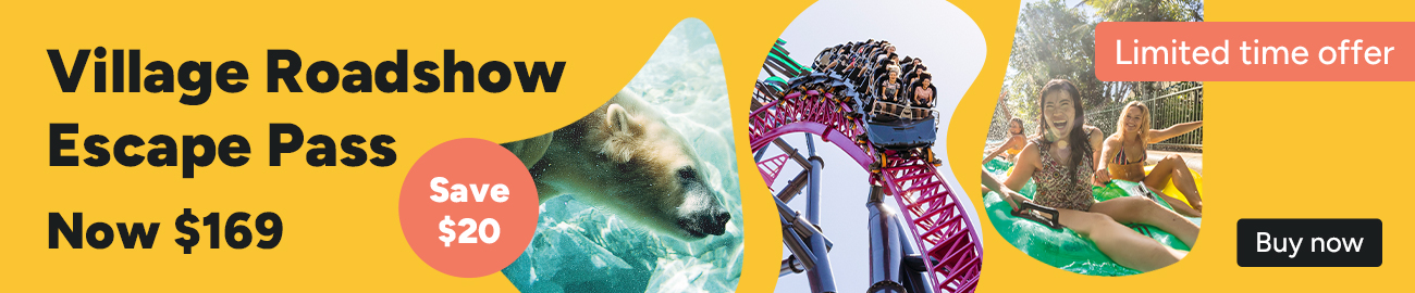 Save $20 on the Village Roadshow Escape Pass