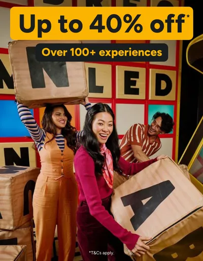 Up to 40% off*