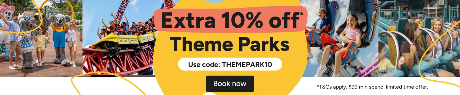 10% off theme parks