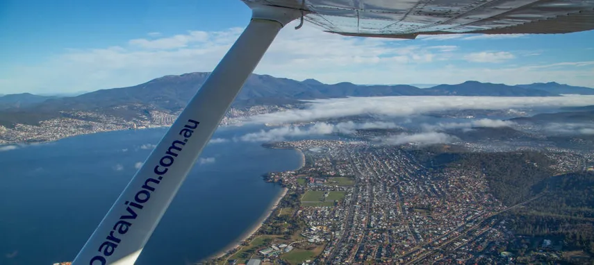Hobart City 30 Minute Scenic Flight - Book Now | Experience Oz