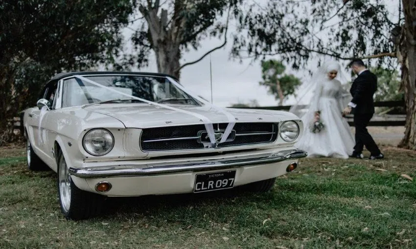 1965 White Convertible Mustang Chauffeur | Experience Oz
