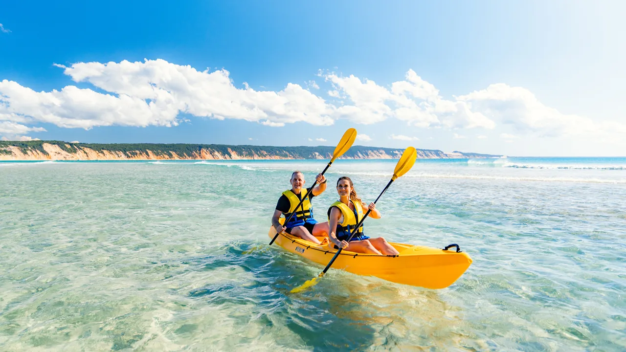 Sunshine Coast Rainbow Beach Dolphin Kayak - Book Now | Experience Oz-7