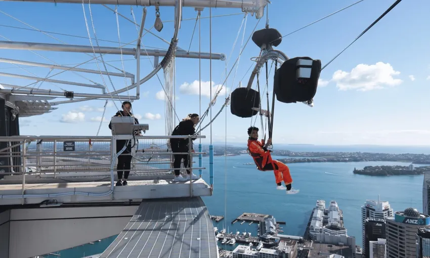 Auckland Sky Tower SkyJump - 192 Metres| Experience Oz + NZ