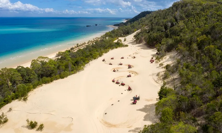 Tangalooma Day Trip with Quad Bike & Heli Tour | Experience Oz