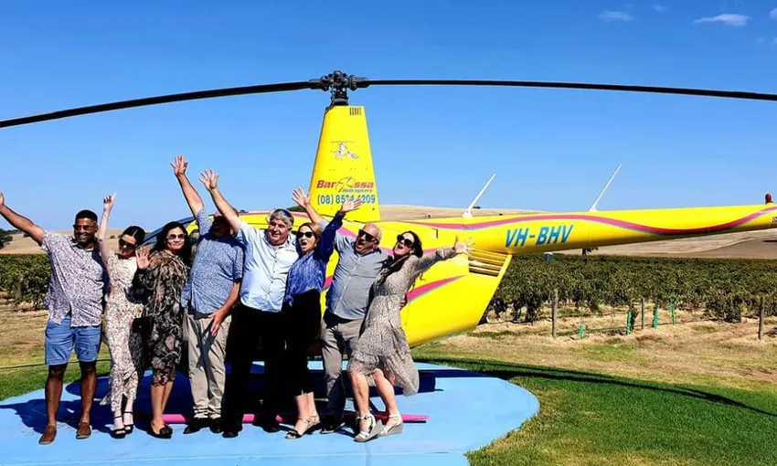 Barossa Valley Wine Tour with Lunch and Helicopter Flight