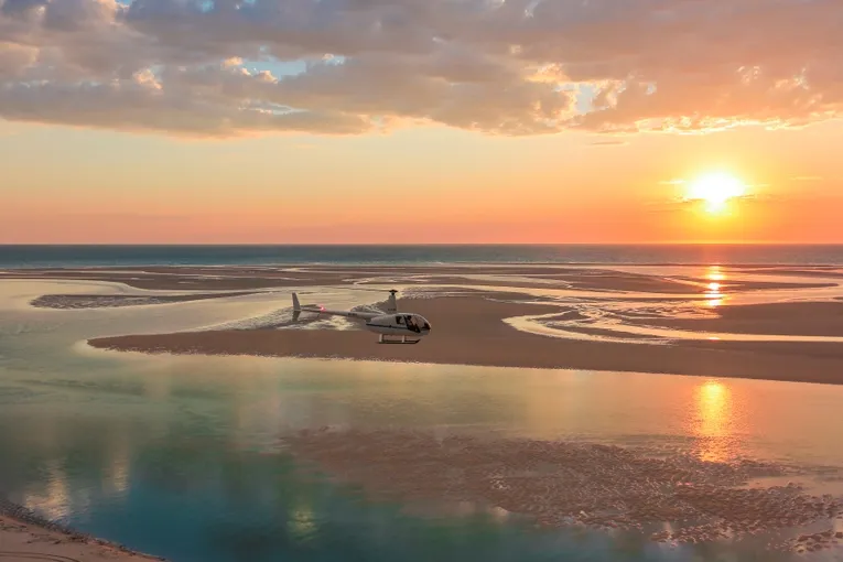 Private Broome Helicopter Flight & Beach Picnic | Experience Oz