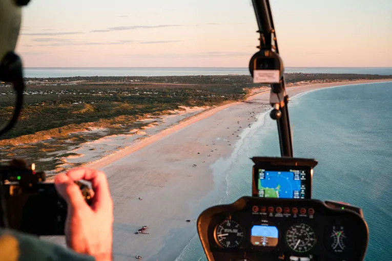 Private Broome Helicopter Flight & Beach Picnic | Experience Oz