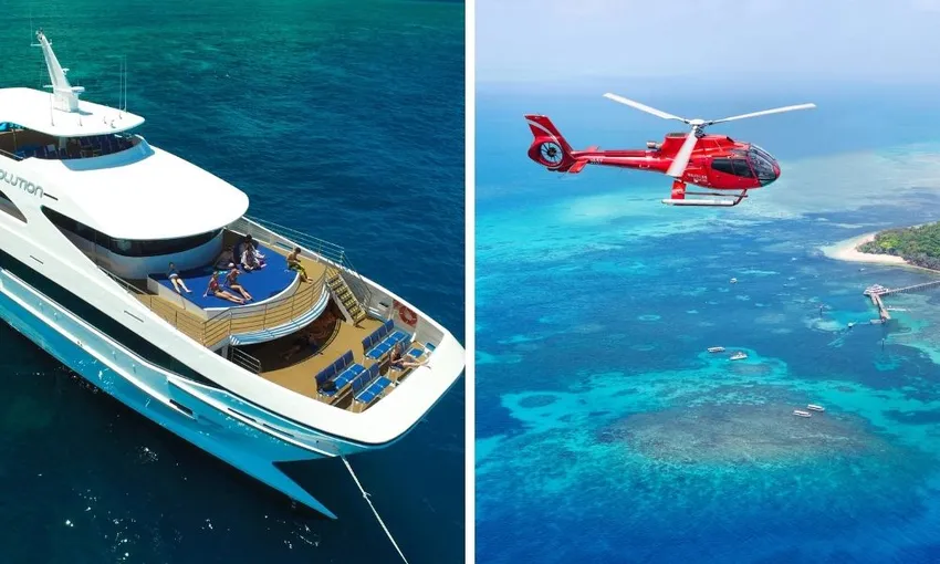 Cairns Helicopter Flight and Cruise Packages - Book Now | Experience Oz