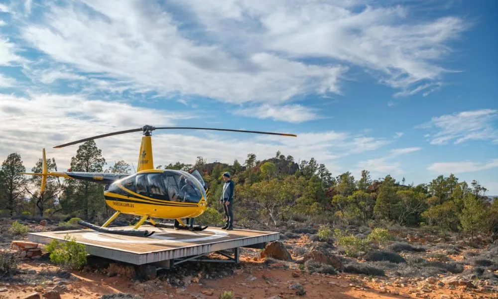 Rawnsley Park Station Sunset Helicopter Flight & Canapes | Experience OZ-4