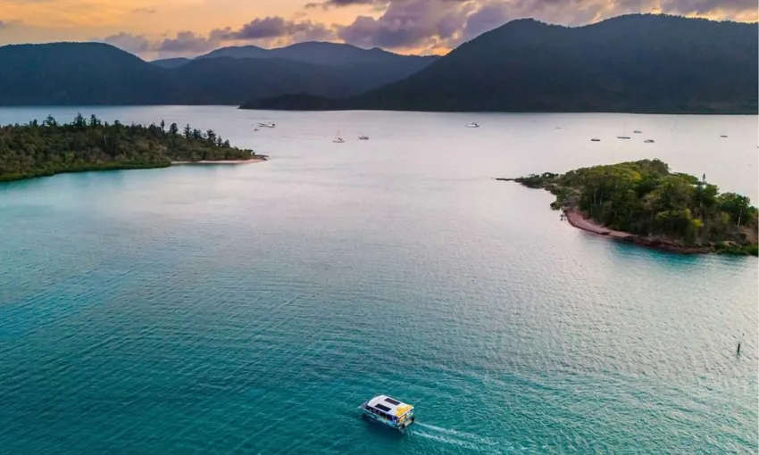 Airlie Beach Glass Bottom Boat Sunset Tour | Experience Oz