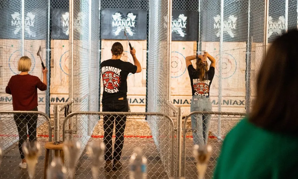 1 Hour Axe Throwing Date or Mate Night in Canberra - For 2 | Book Now | Experience Oz -1