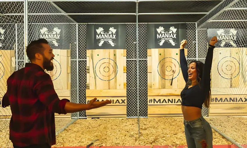 1 Hour Axe Throwing Date or Mate Night in Gold Coast - For 2 | Book Now | Local Agent