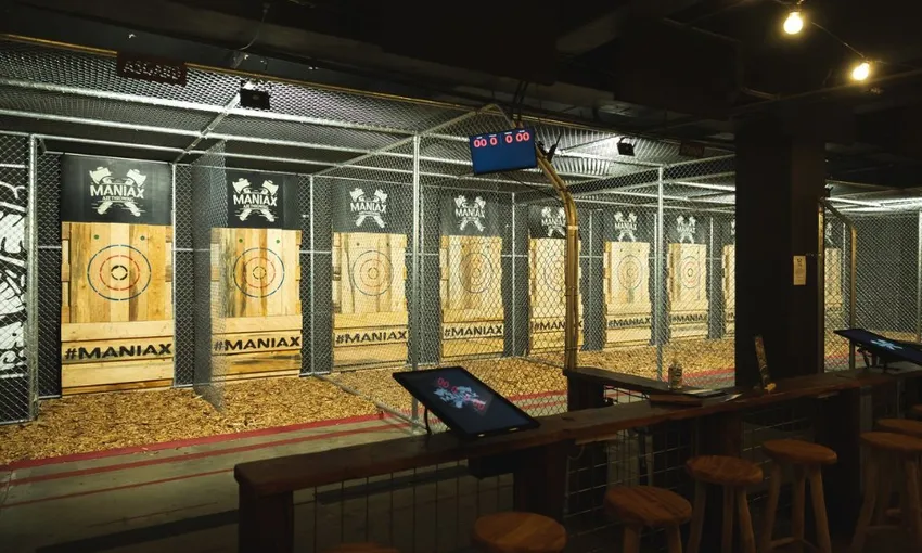 1 Hour Axe Throwing Date or Mate Night in Newcastle - For 2 | Book Now | Experience Oz
