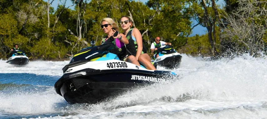 Tandem Parasail, Jet Boat and Jetski Safari Combo - For 2 - Gold Coast