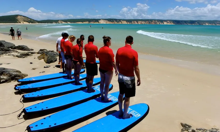 Epic 4WD Beach Drive with Surf Lesson in Noosa - Day Tour 