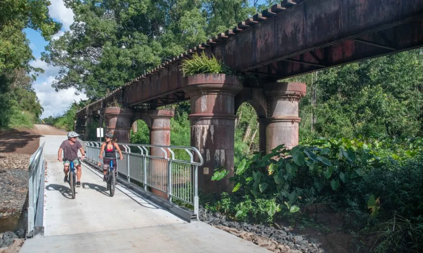  Northern Rivers Rail Trail Ride E-Bike Hire with Return Transfer