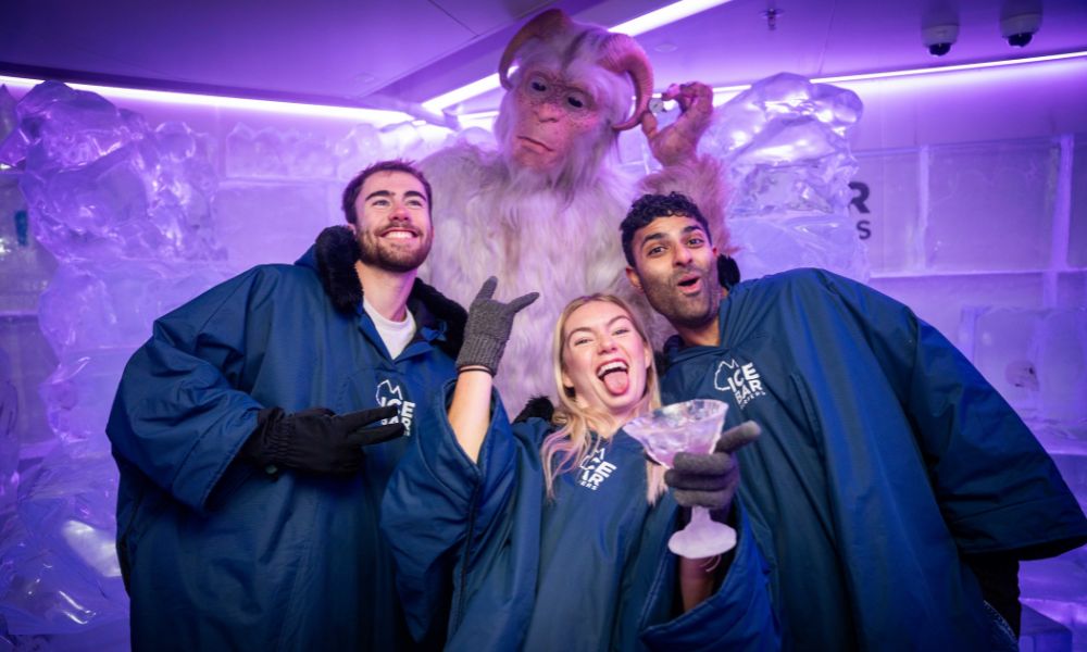 Deluxe IceBar Entry and Cocktail