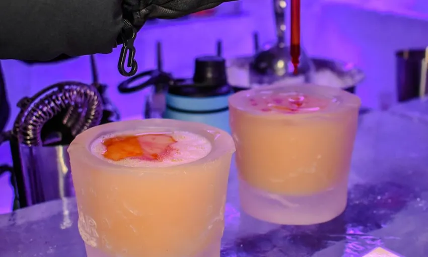 Deluxe IceBar Entry and Cocktail