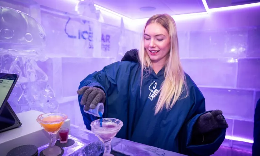 Deluxe IceBar Entry and Cocktail