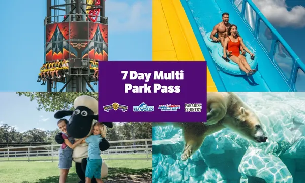 Gold Coast Multi Park Pass to 4 Theme Parks - 7 Days