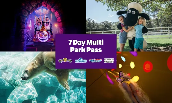 Gold Coast Multi Park Pass to 4 Theme Parks - 7 Days