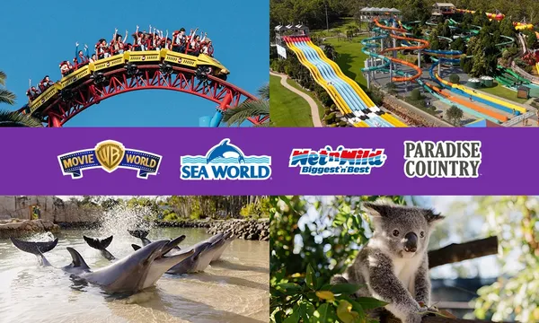 Gold Coast Multi Park Pass to 4 Theme Parks - 7 Days