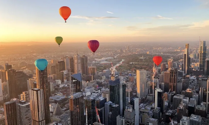 Melbourne City Hot Air Balloon Rides | Experience Oz