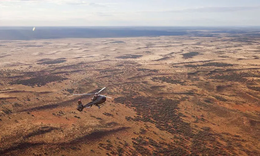 36 minute Sunset Uluru & Kata Tjuta Helicopter Flight | Experience Oz