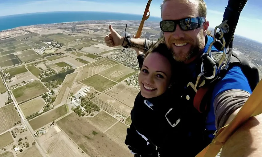 Tandem Skydive with Vineyard Landing Up to 15,000ft - McLaren Vale 