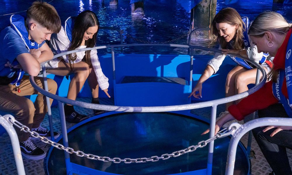 Glass Bottom Boat Tour at The Aquarium of Western Australia