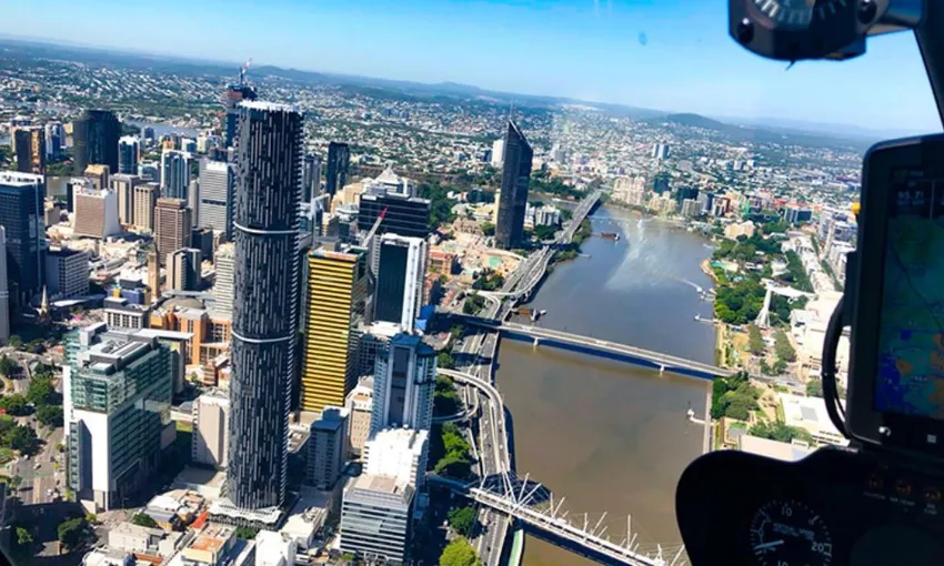 Brisbane CBD Helicopter Flight For up to 2 - 15 Minutes