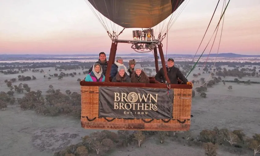 Hot Air Balloon Flight at Sunrise with Prosecco Breakfast