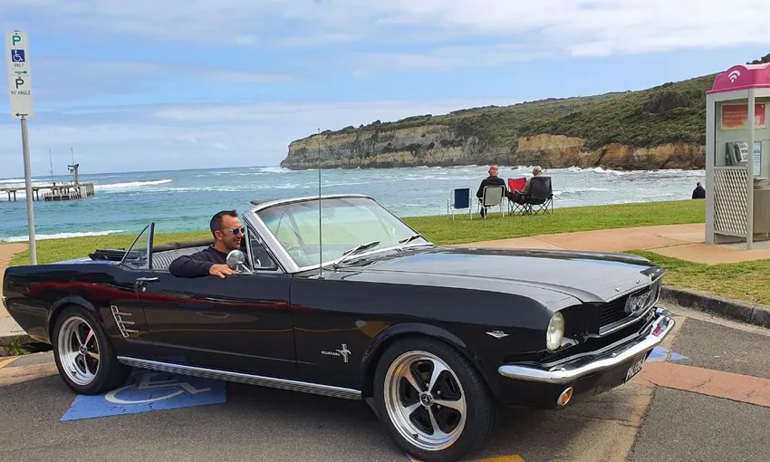 Moorabbin 1966 Ford Mustang Convertible Car Hire, Full Day