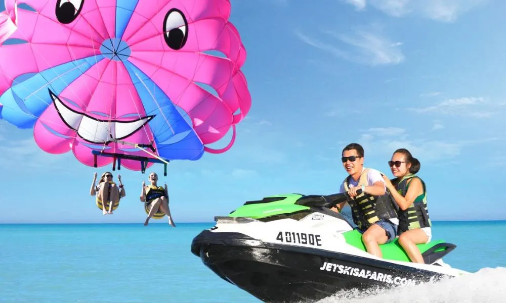 Jet Ski Safari and Parasail Combo