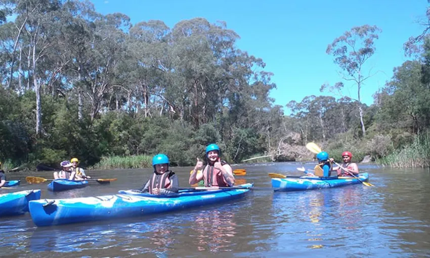 Warrandyte White Water Kayak and Abseiling Tour for Kids
