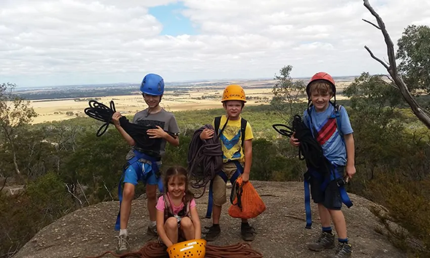 Rock Climbing and Abseiling School Holiday Tour for Kids - You Yangs