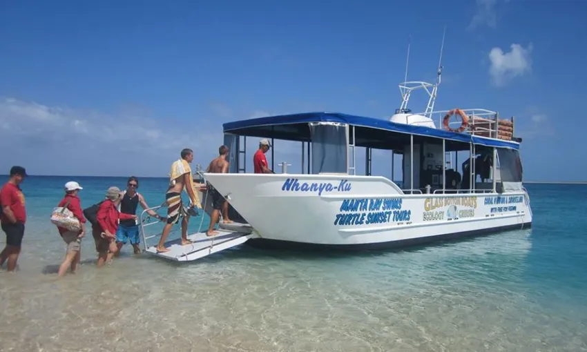 Coral Bay Glass Bottom Boat Turtle Viewing & Snorkel Tour, 3 Hours