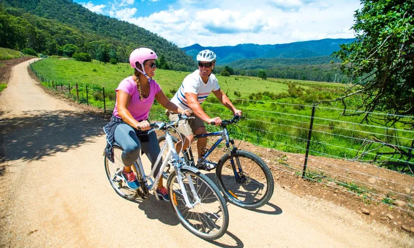 Day Cycling Trip Beechworth to Bright, Victorian High Country