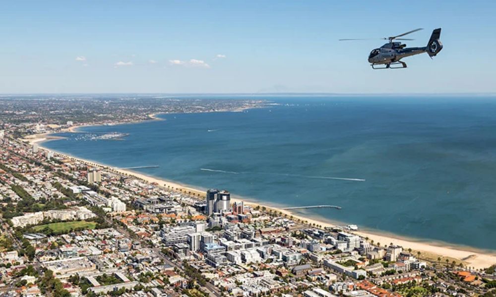 City and Bayside Private Helicopter Flight, 20 Minutes - Melbourne - For up to 5